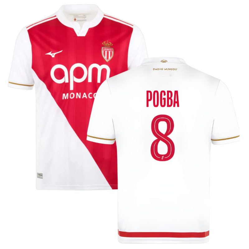 Maillot AS Monaco Domicile 2025 2026 Pogba
