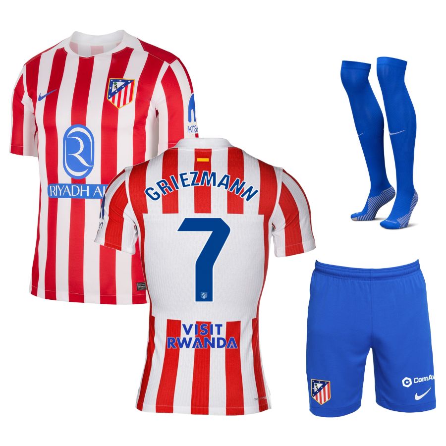 Maillot Kit Enfant Atletico Madrid Domicile 2025 2026 Griezmann