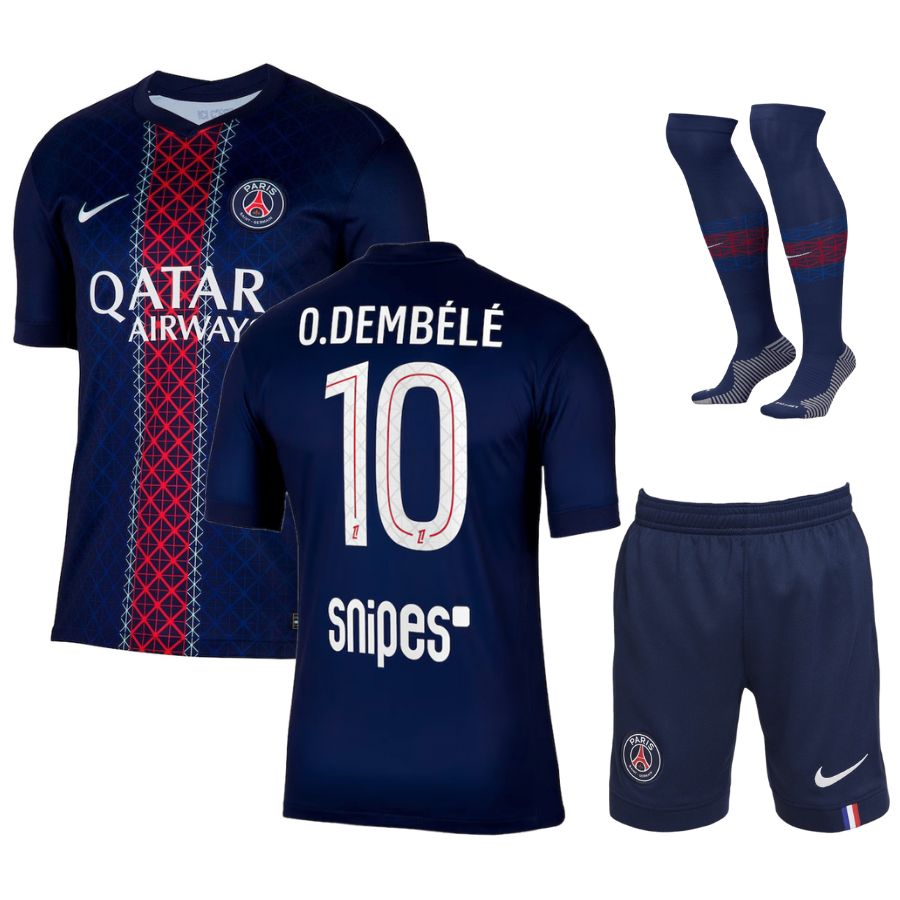 Maillot Kit Enfant PSG Domicile 2025 2026 Dembélé