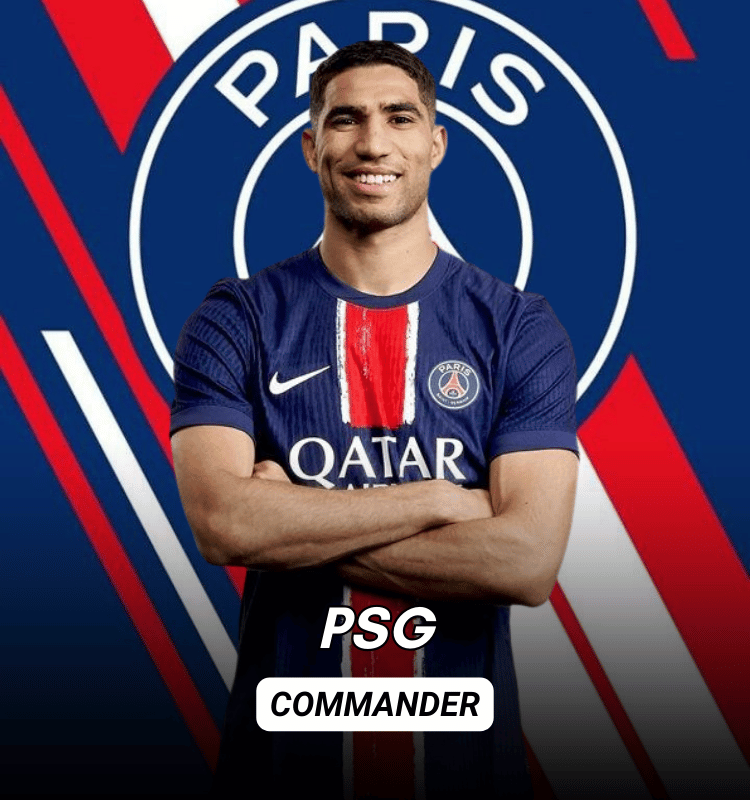 Joueur de football avec maillot PSG